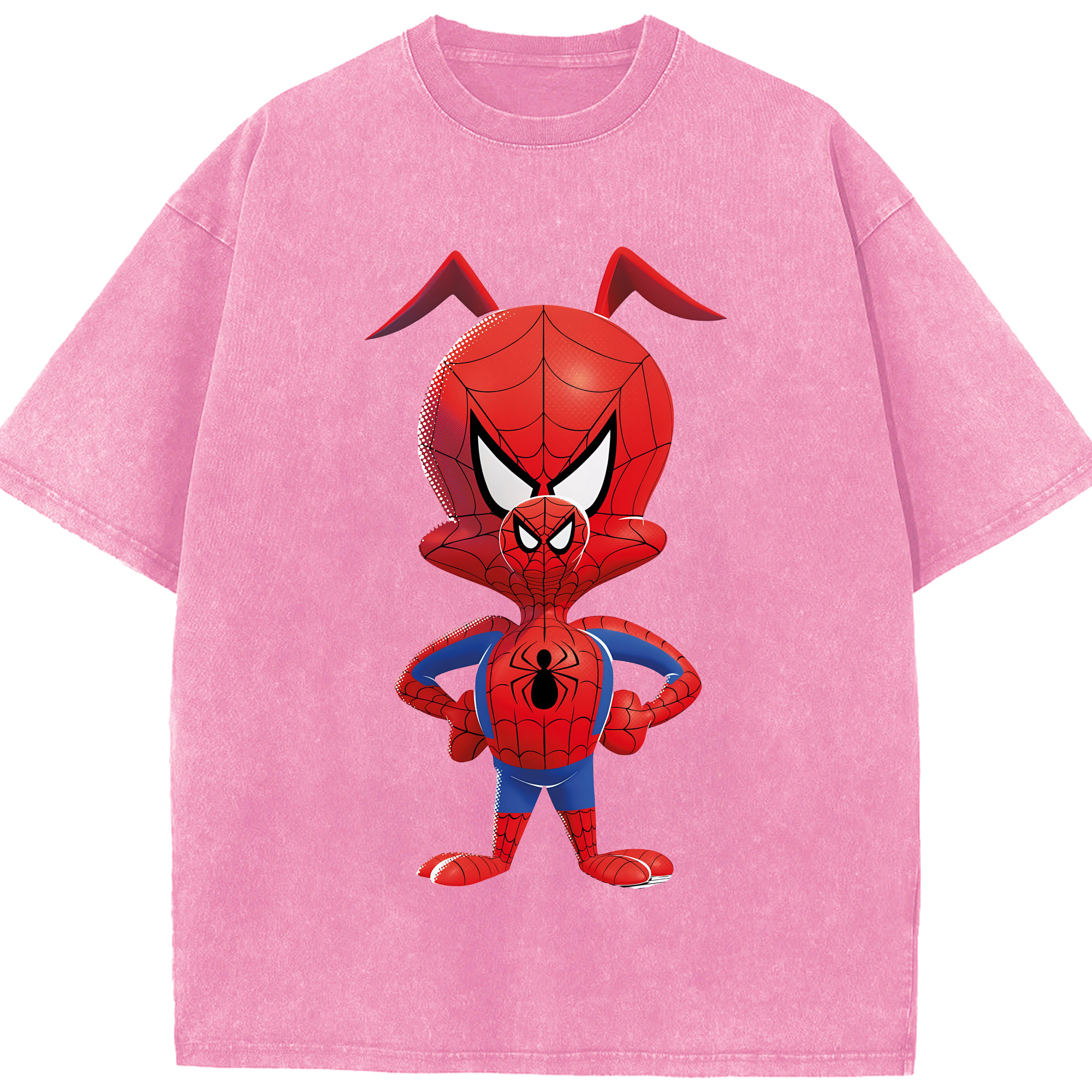 （画像用） Spider Man スパイダーマン 綿100% ヴィンテージ風 半袖Tシャツ（フロントプリント）